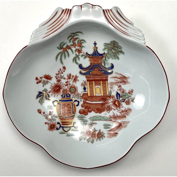 VTG MOTTAHEDEH Vista Alegre Portugal Temple 8" Shell Serving Bowl Dish READ - Picture 1 of 6
